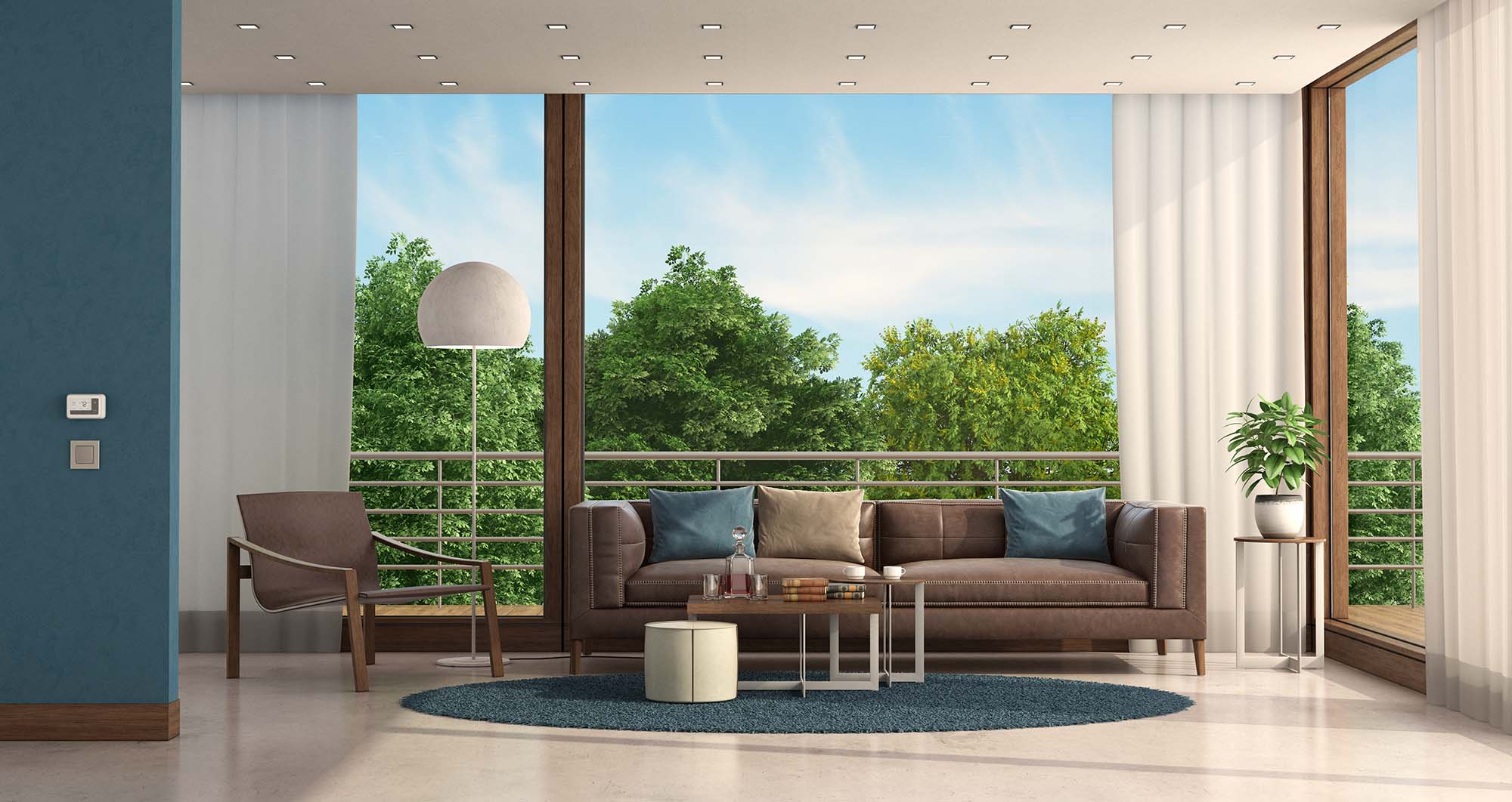 minimalist living room of a modern villa with leat 2021 08 27 09 35 13 utc
