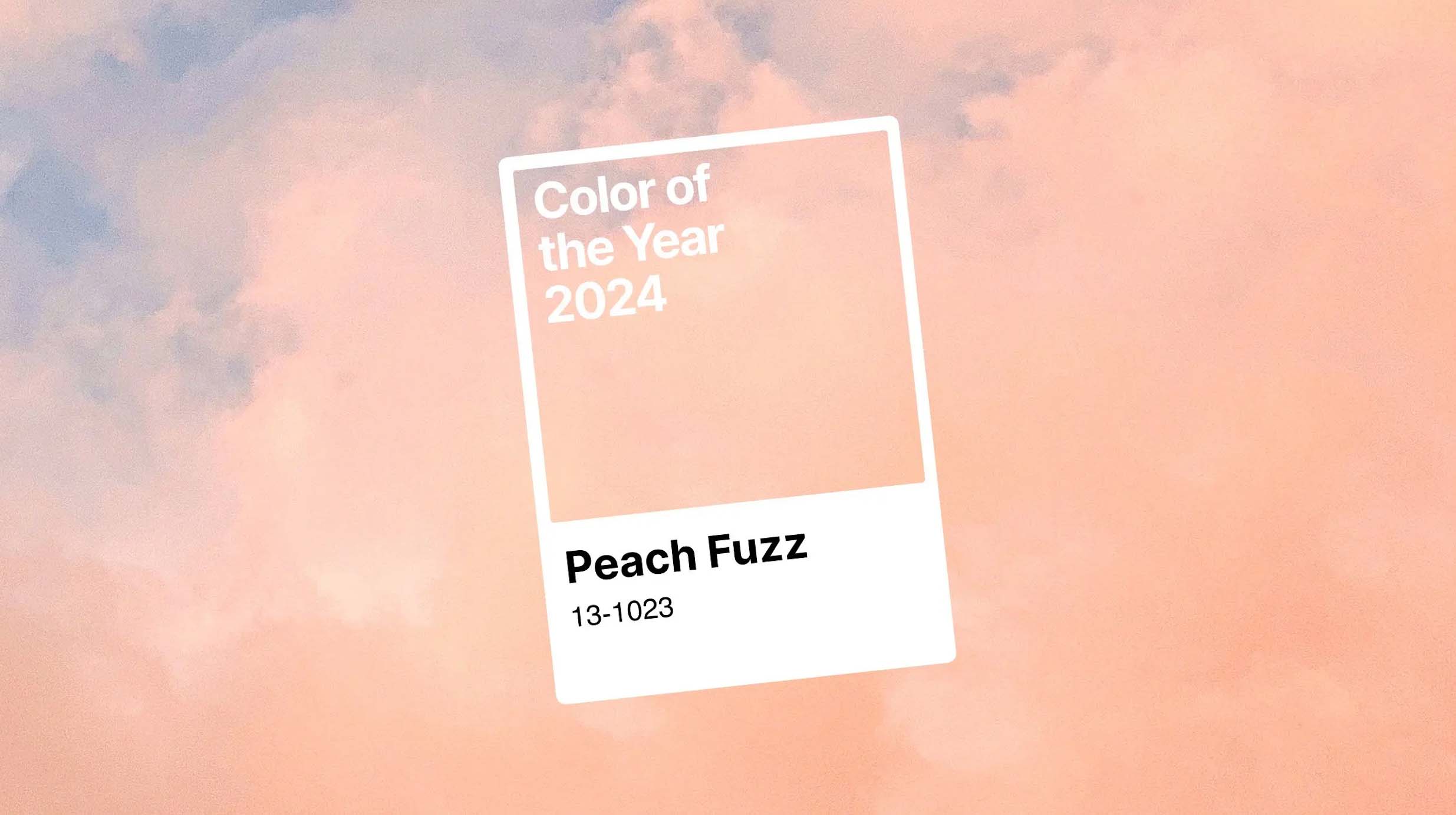 Pantones COTY 2024 Peach Fuzz